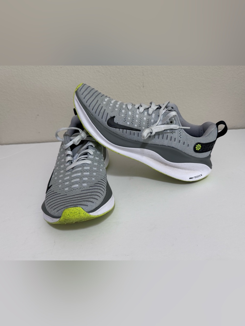 Nike ReactX Infinity Run 4 Wolf Grey/Black Sz 7.5